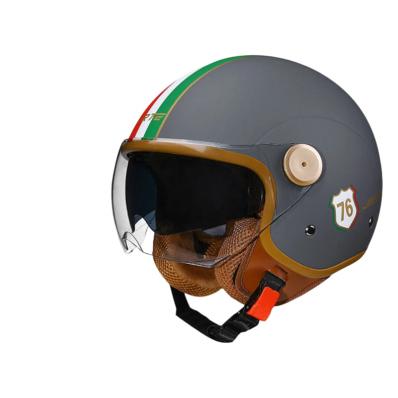 Casque Moto Jet Rétro TT