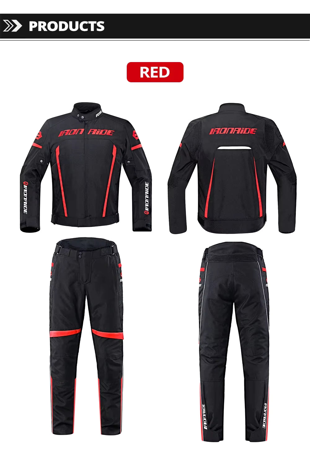 Combinaison Moto HEROBIKER – Veste & Pantalon Résistants, Étanches & Sécurisés