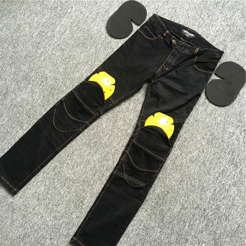 Jean Moto Vintage MOTOCENTRIC – Style Rétro & Protection CE Intégrée