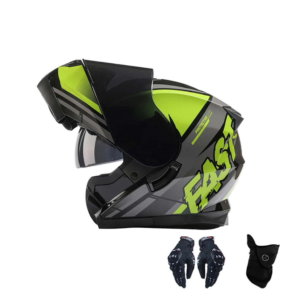Casque Moto Modulable Double Visière ECE