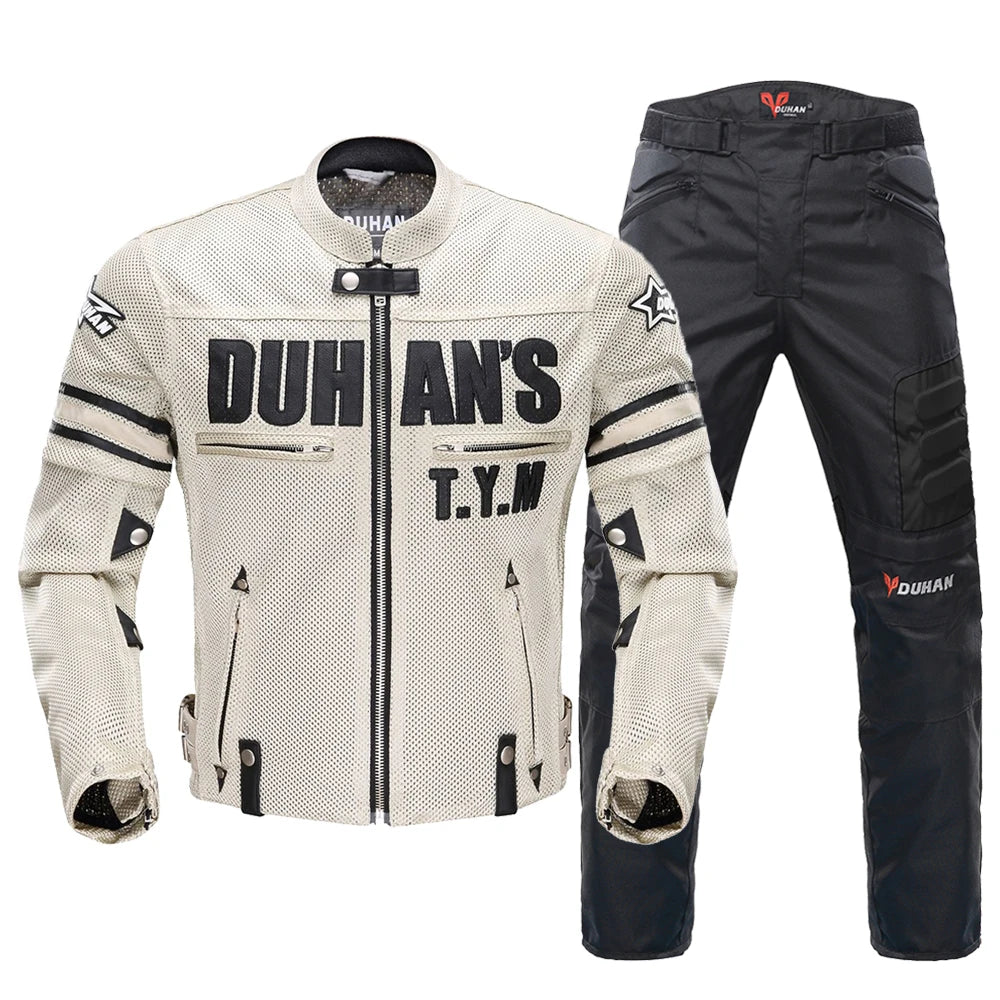 Ensemble Moto HEROBIKER DUHAN – Protection CE & Confort Respirant