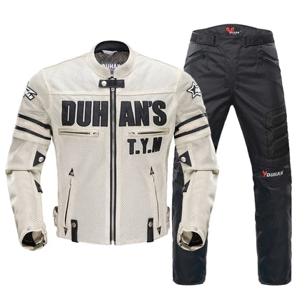 Ensemble Moto HEROBIKER DUHAN – Protection CE & Confort Respirant