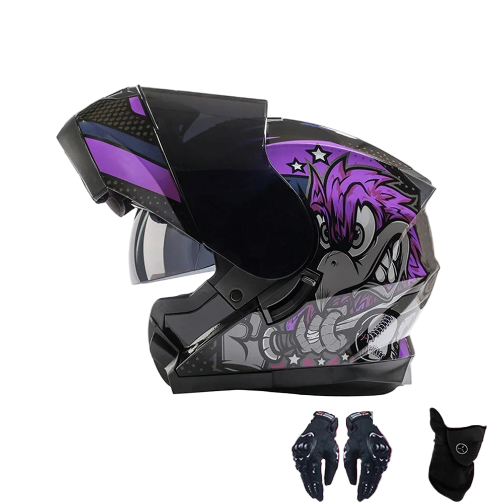 Casque Moto Modulable Double Visière ECE