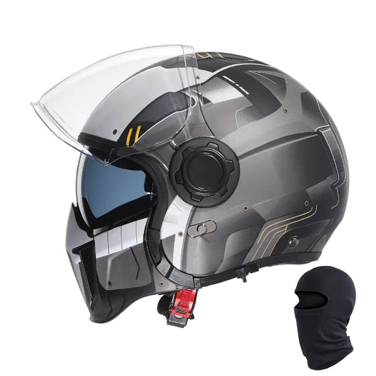 Casque Moto Modulable – Double Visière, Confort & Sécurité DOT/ECE
