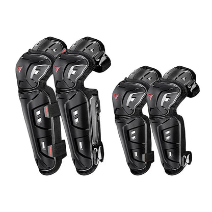 Set de protections moto genoux et coudes | 2 ou 4 pièces