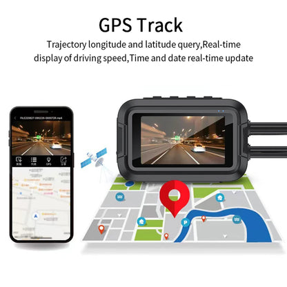Caméra moto KOCAM Dual 1080P – Dashcam Wi-Fi GPS IP66 avec écran 3” et super condensateur