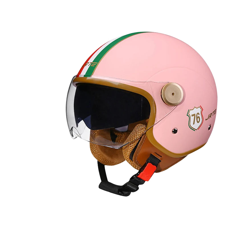 Casque Moto Jet Rétro TT