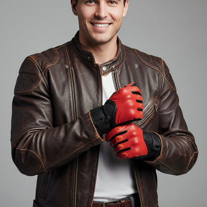 Gants Moto Vintage Café Racer ICON-10