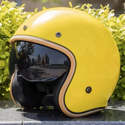 Casque Vintage Jet Rétro Moderne