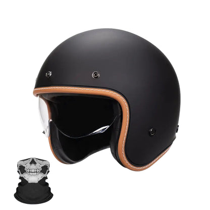 Casque Vintage Jet Rétro Moderne