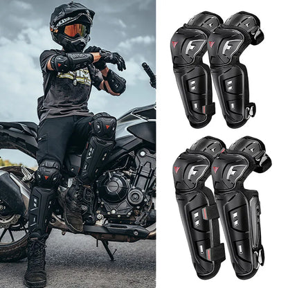 Set de protections moto genoux et coudes | 2 ou 4 pièces