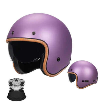 Casque Vintage Jet Rétro Moderne