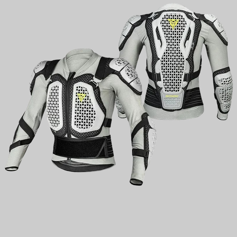 Veste de Protection Moto CE – Armure Complète 4 Saisons