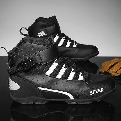 Bottes Moto Mi-Mollet Imperméables Homme – Protection, Confort & Style