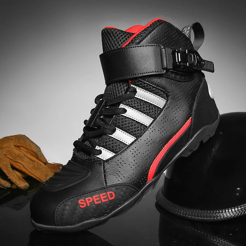 Bottes Moto Mi-Mollet Imperméables Homme – Protection, Confort & Style