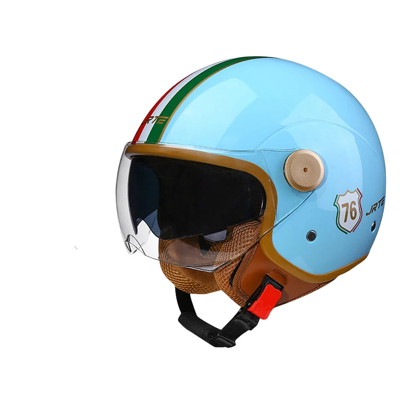 Casque Moto Jet Rétro TT