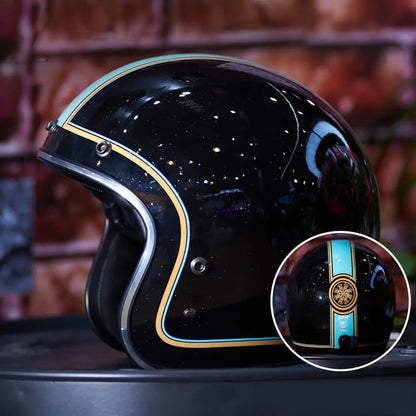 Casque Moto Vintage Jet Rétro HEROBIKER