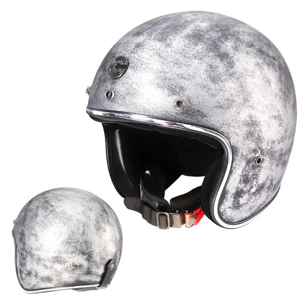 Casque Moto Vintage Jet Rétro HEROBIKER