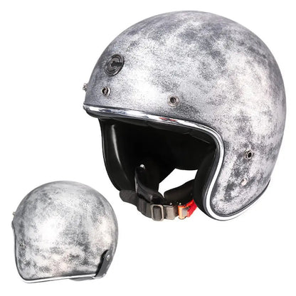 Casque Moto Vintage Jet Rétro HEROBIKER