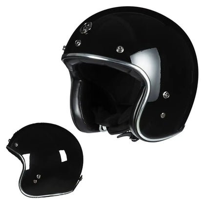 Casque Moto Vintage Jet Rétro HEROBIKER