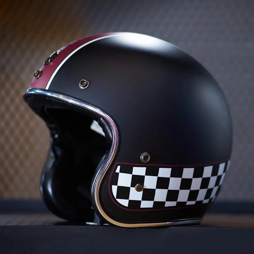Casque Moto Vintage Jet Rétro HEROBIKER