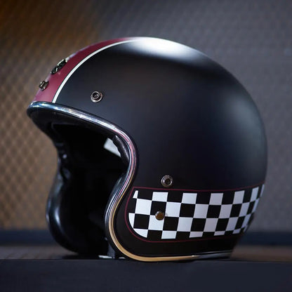 Casque Moto Vintage Jet Rétro HEROBIKER