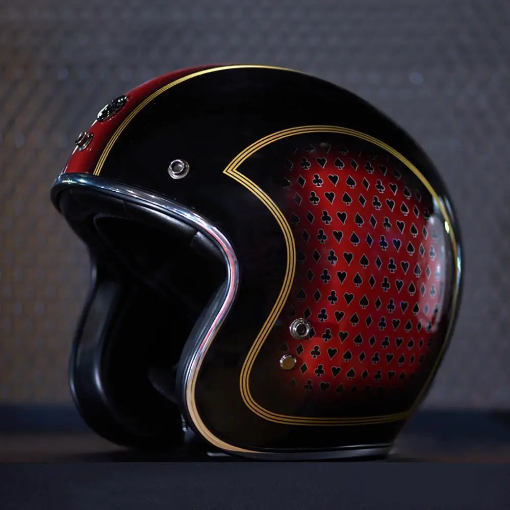 Casque Moto Vintage Jet Rétro HEROBIKER