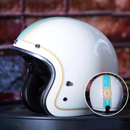 Casque Moto Vintage Jet Rétro HEROBIKER