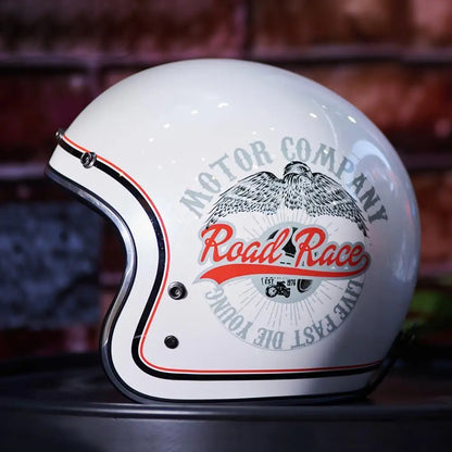 Casque Moto Vintage Jet Rétro HEROBIKER