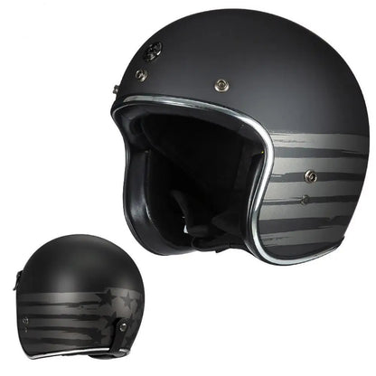 Casque Moto Vintage Jet Rétro HEROBIKER