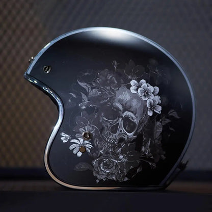 Casque Moto Vintage Jet Rétro HEROBIKER