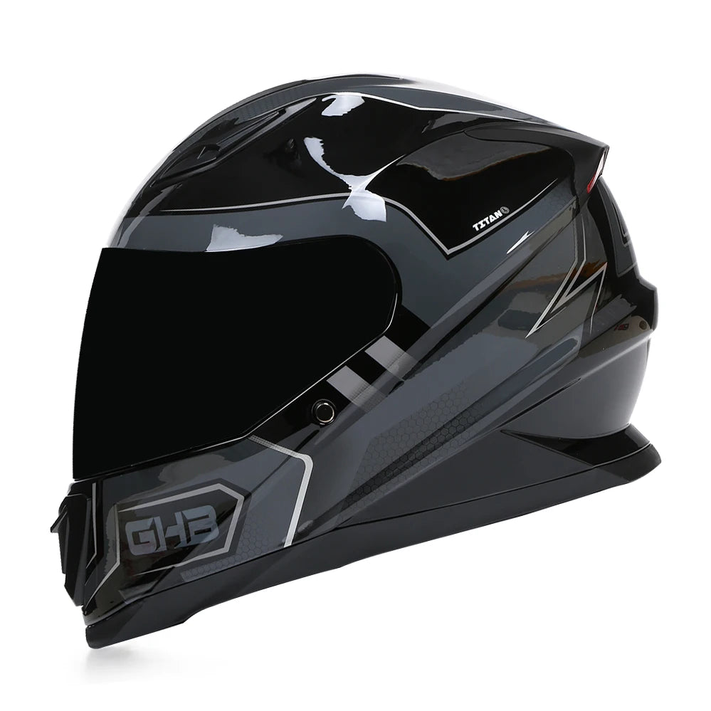 casque moto sport anthracite