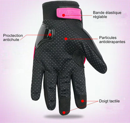 Gants Moto Homme et Femme Respirants Anti-Chute
