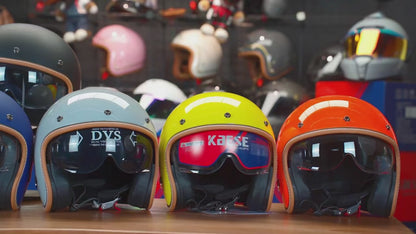 Casque Vintage Jet Rétro Moderne